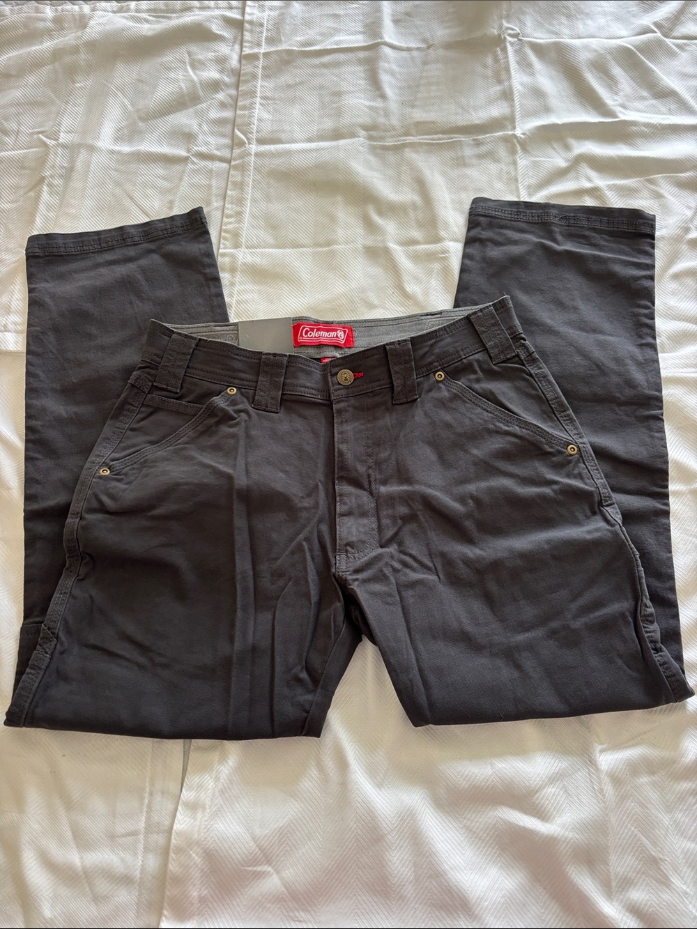 NEW Coleman Durable Canvas Tear Resistant Utility Pants Phantom Sz 30 x 30